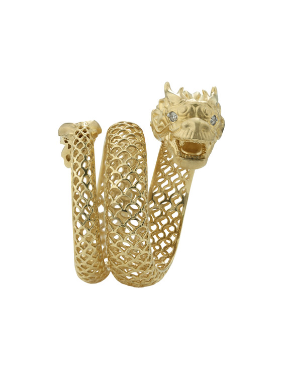 Кольцо из лимонного золота c бриллиантами