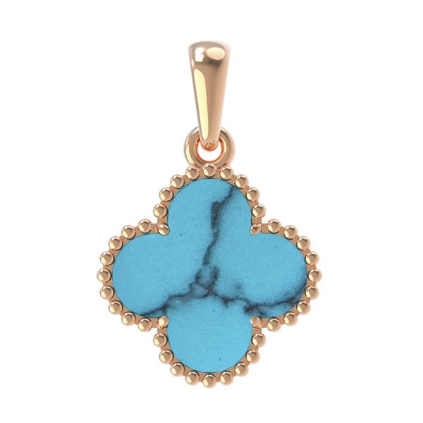 Подвеска из золота c бирюзой