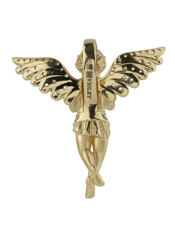 Подвеска из лимонного золота c фианитом