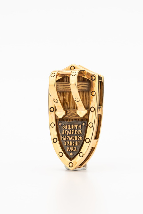 Образок из золота c деревом груши