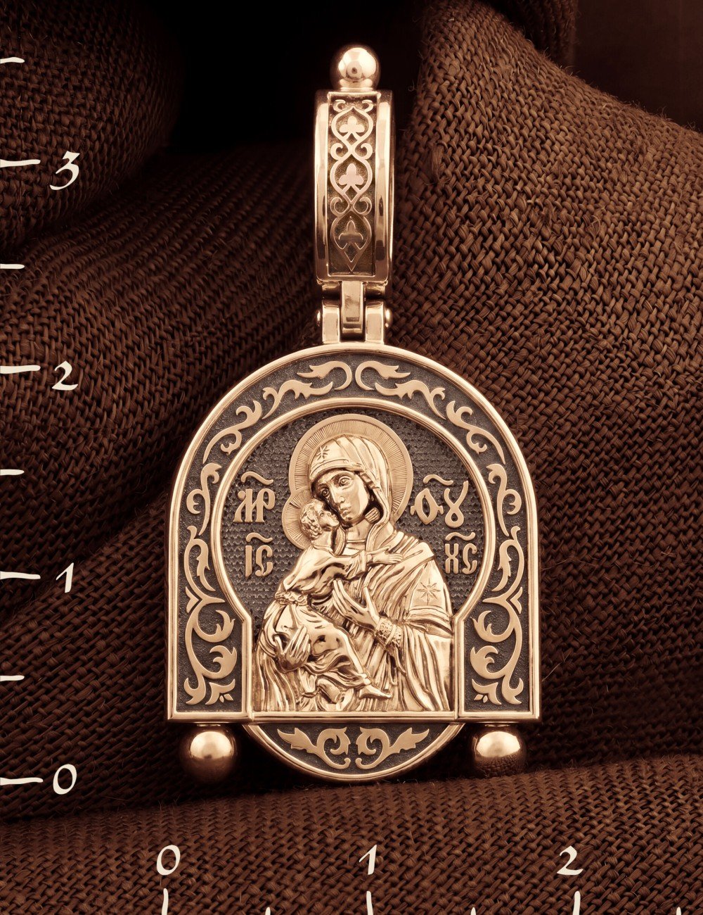 Образок из золота 585 пробы