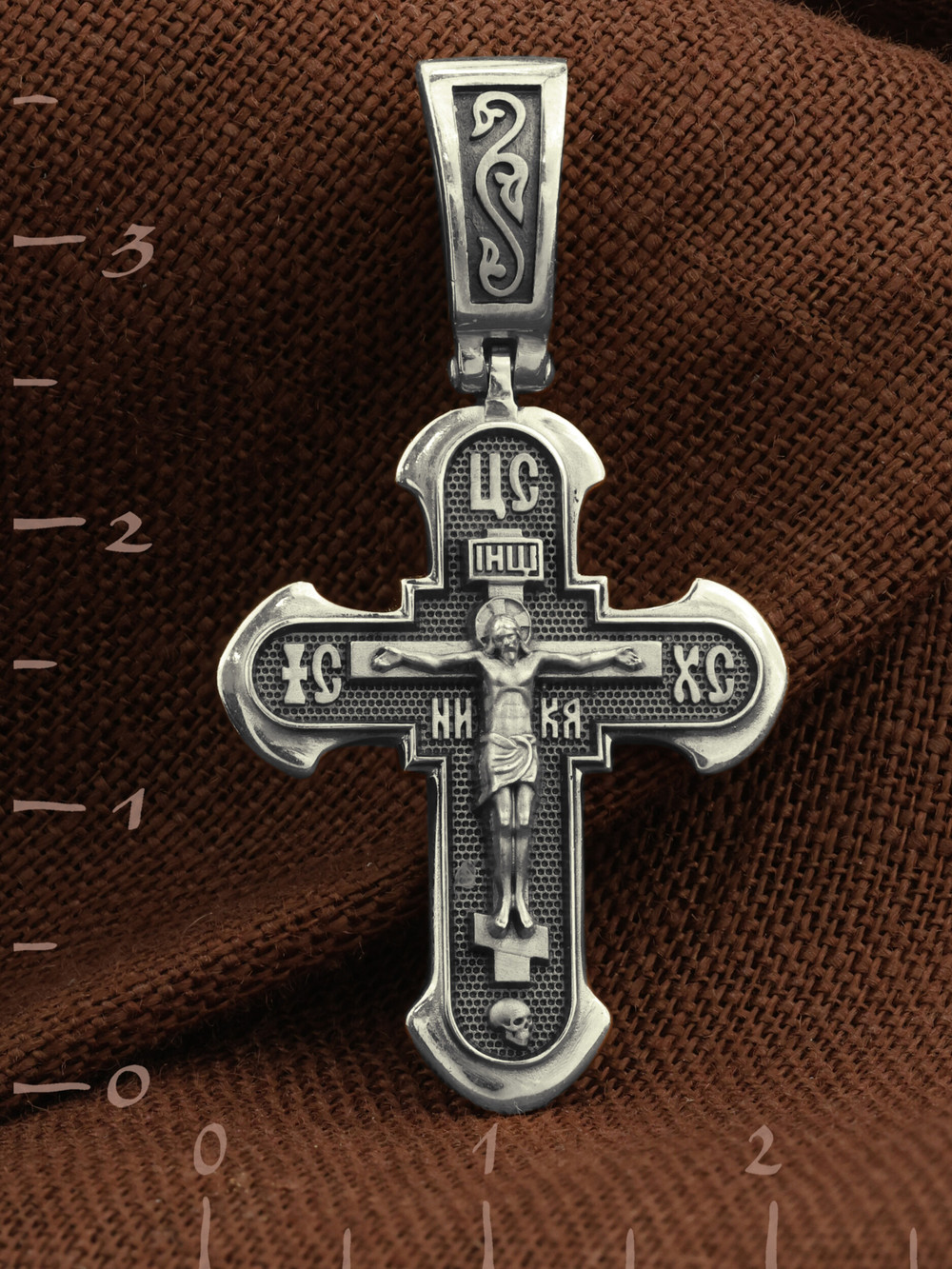 Крест из белого золота