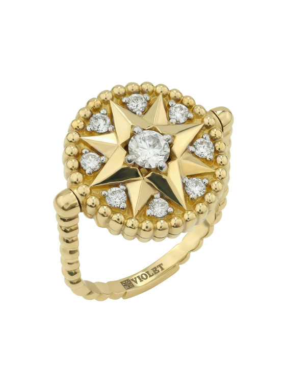 Кольцо из золота c бриллиантами