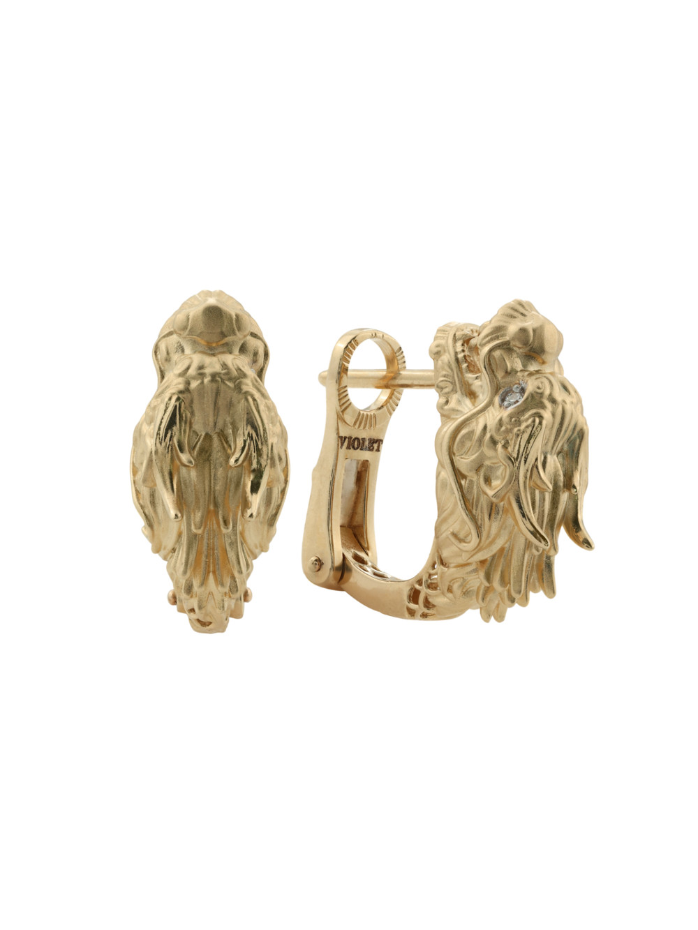 Серьги из золота c бриллиантами