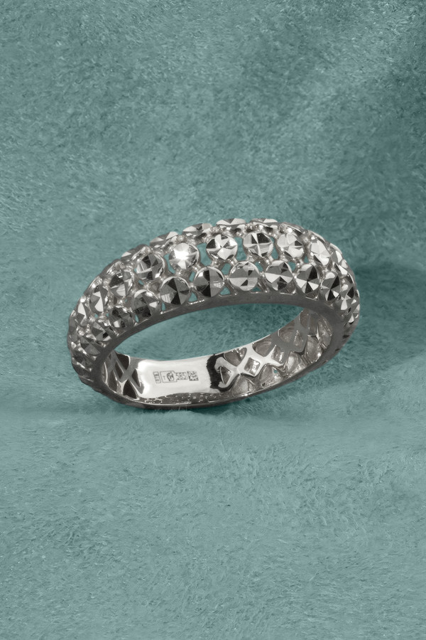 Кольцо из белого золота