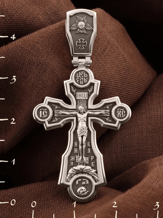 Крест из белого золота