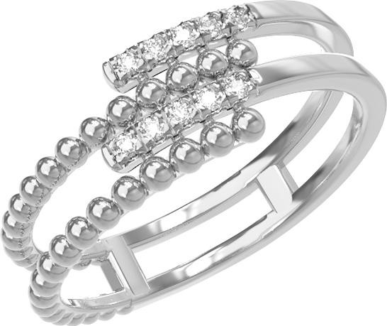 Кольцо из белого золота c бриллиантами