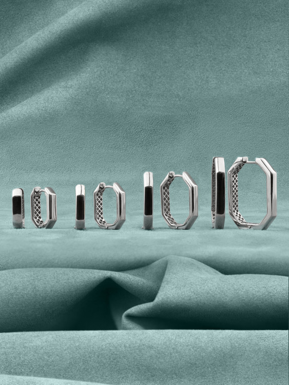 Серьги из белого золота