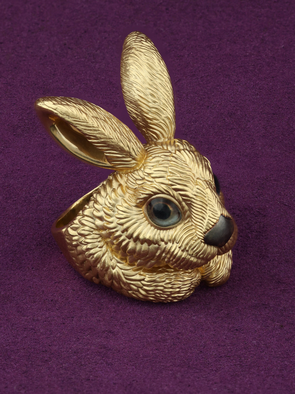 Кольцо из лимонного золота c эмаль