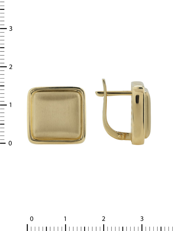 Серьги из лимонного золота