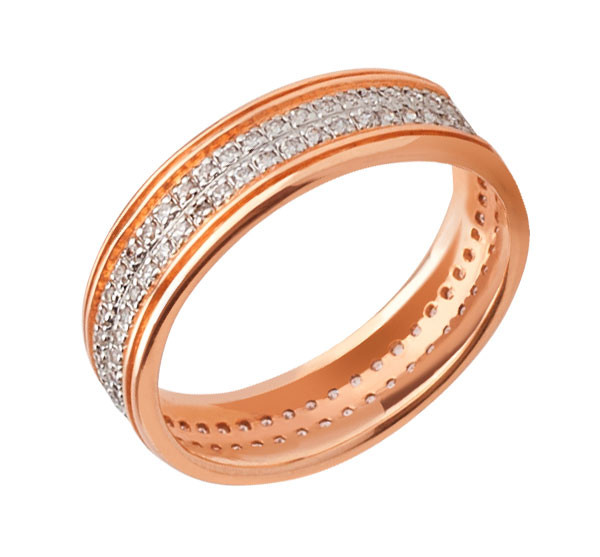 Кольцо из золота c фианитом