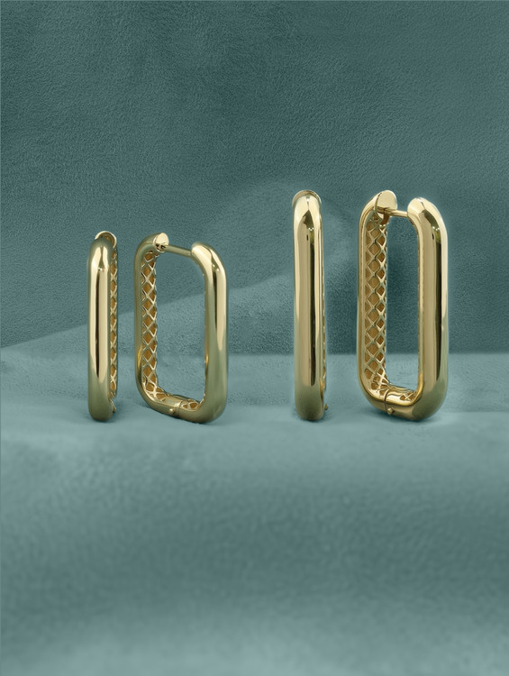 Серьги из лимонного золота