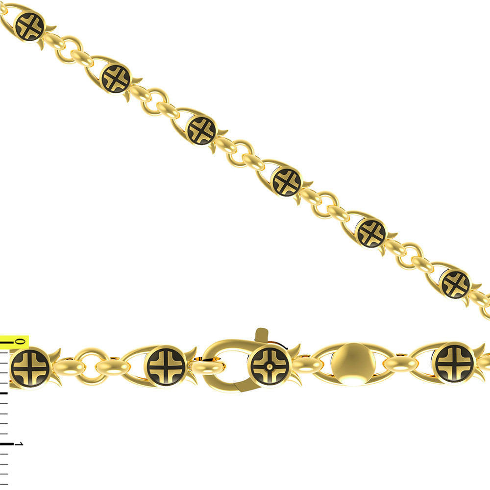 Цепь из лимонного золота