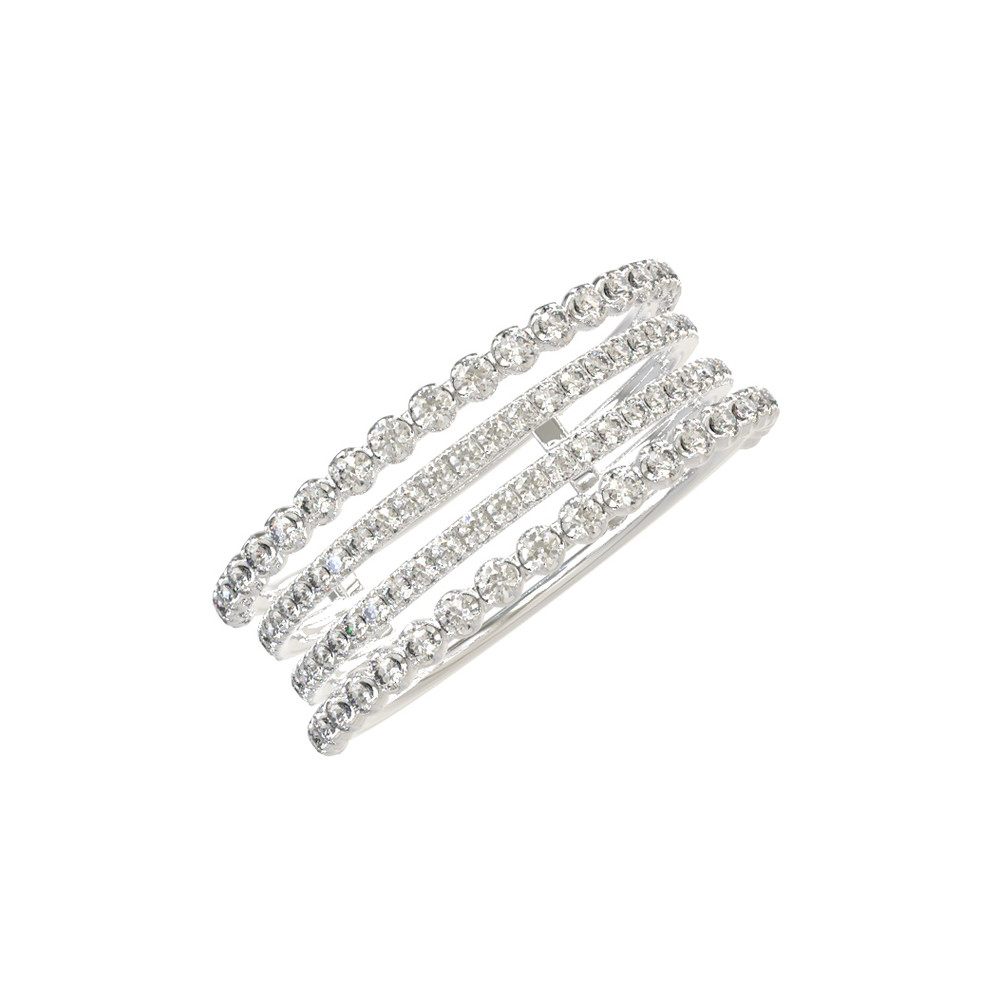 Кольцо из белого золота c бриллиантами