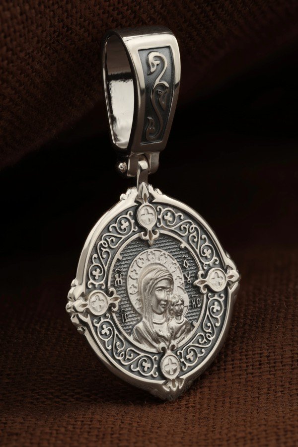 Образок из белого золота