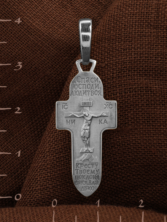 Крест из белого золота