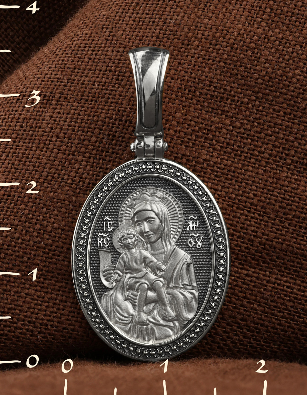 Образок из белого золота