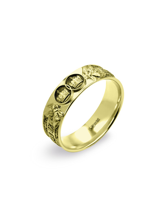 Кольцо из лимонного золота