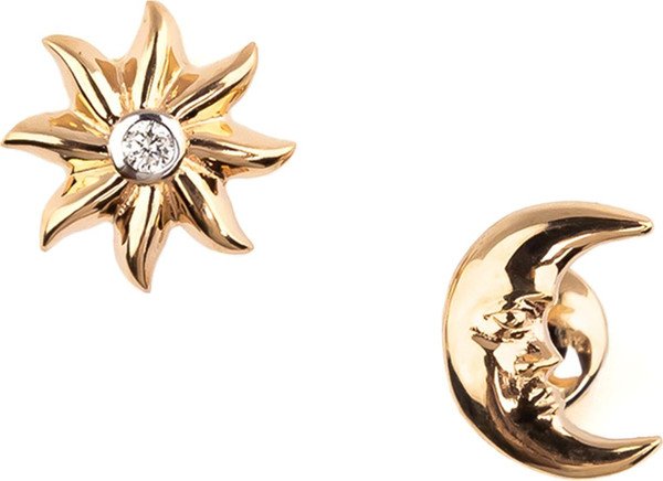 Серьги из золота c бриллиантами