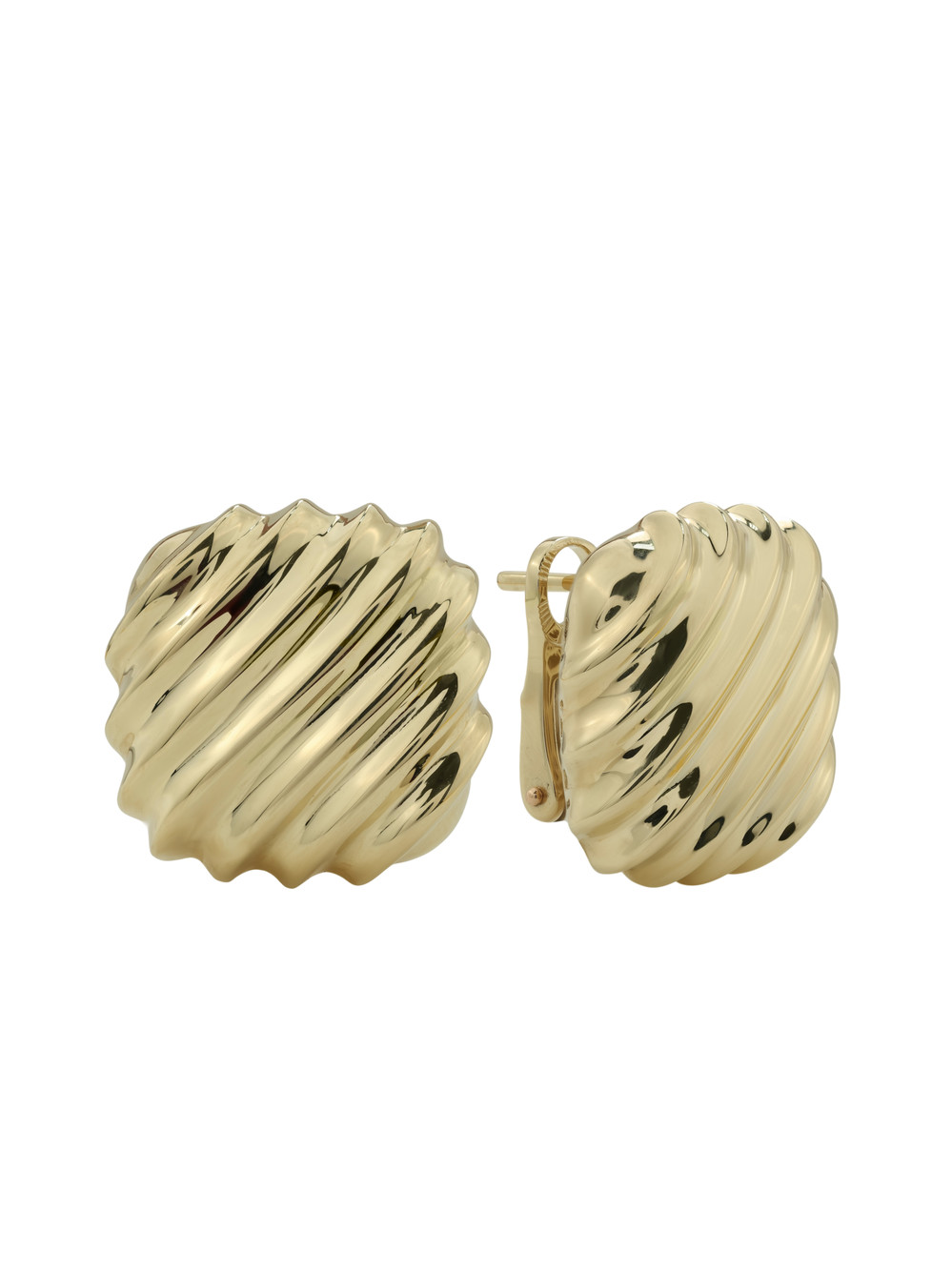 Серьги из лимонного золота