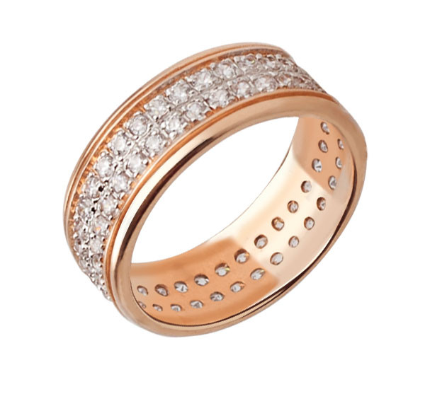 Кольцо из золота c фианитом