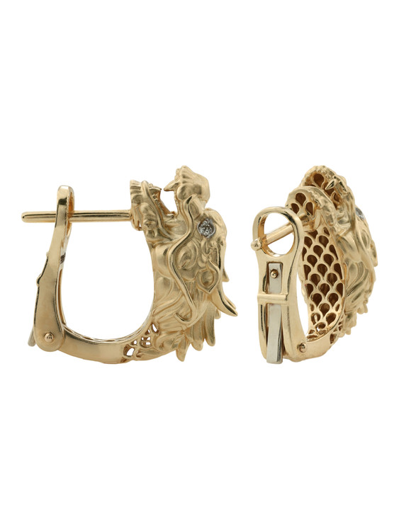 Серьги из золота c бриллиантами