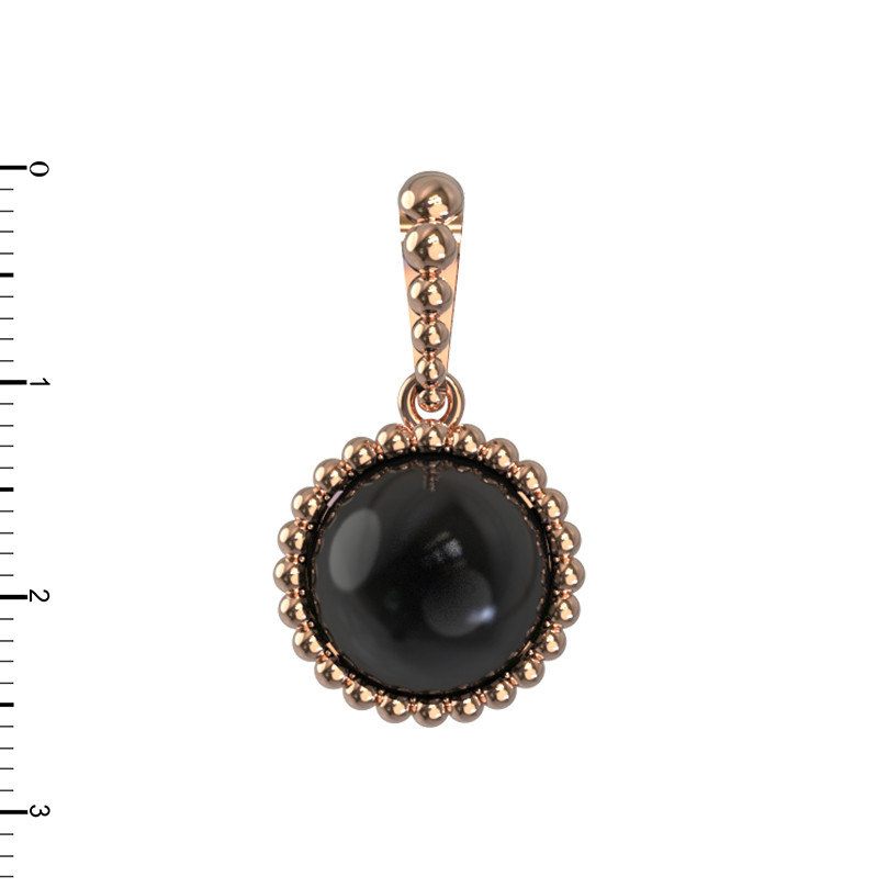 Подвеска из золота c ониксом