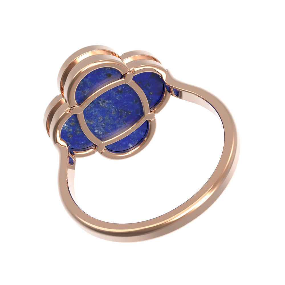 Кольцо из золота c лазуритом