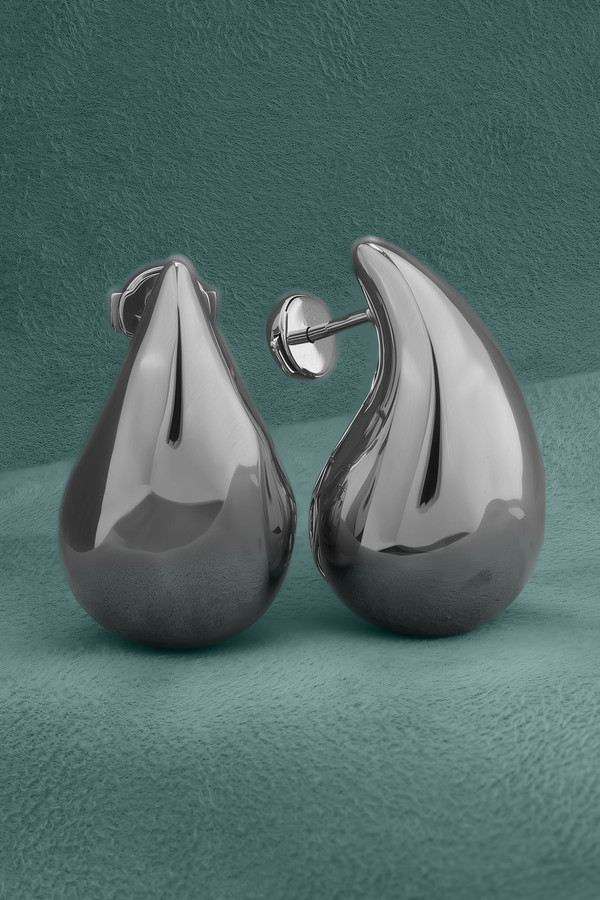 Серьги из белого золота