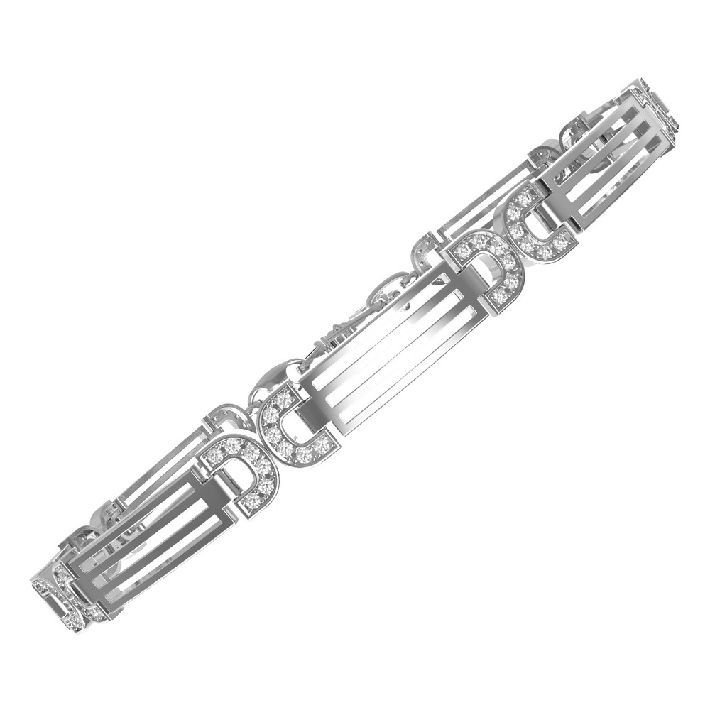 Браслет из белого золота c бриллиантами