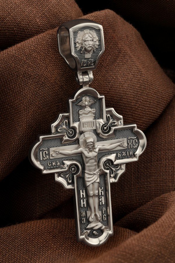 Крест из белого золота