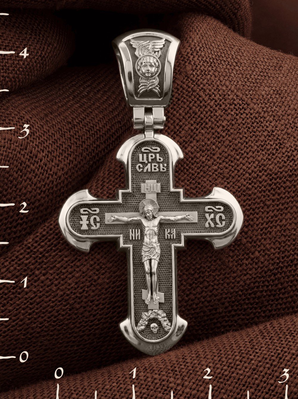 Крест из белого золота