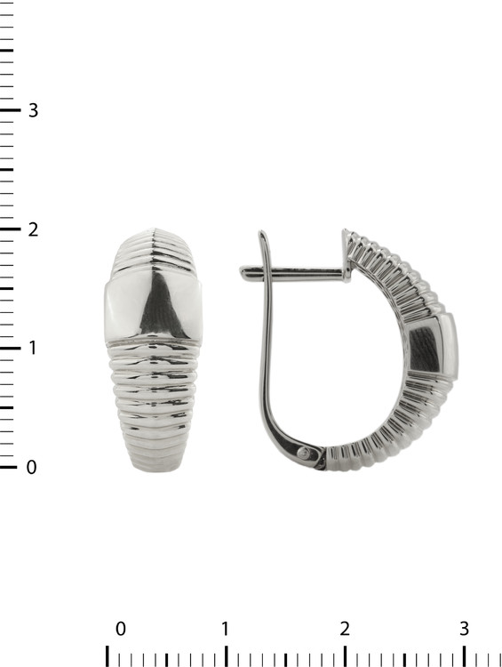 Серьги из белого золота