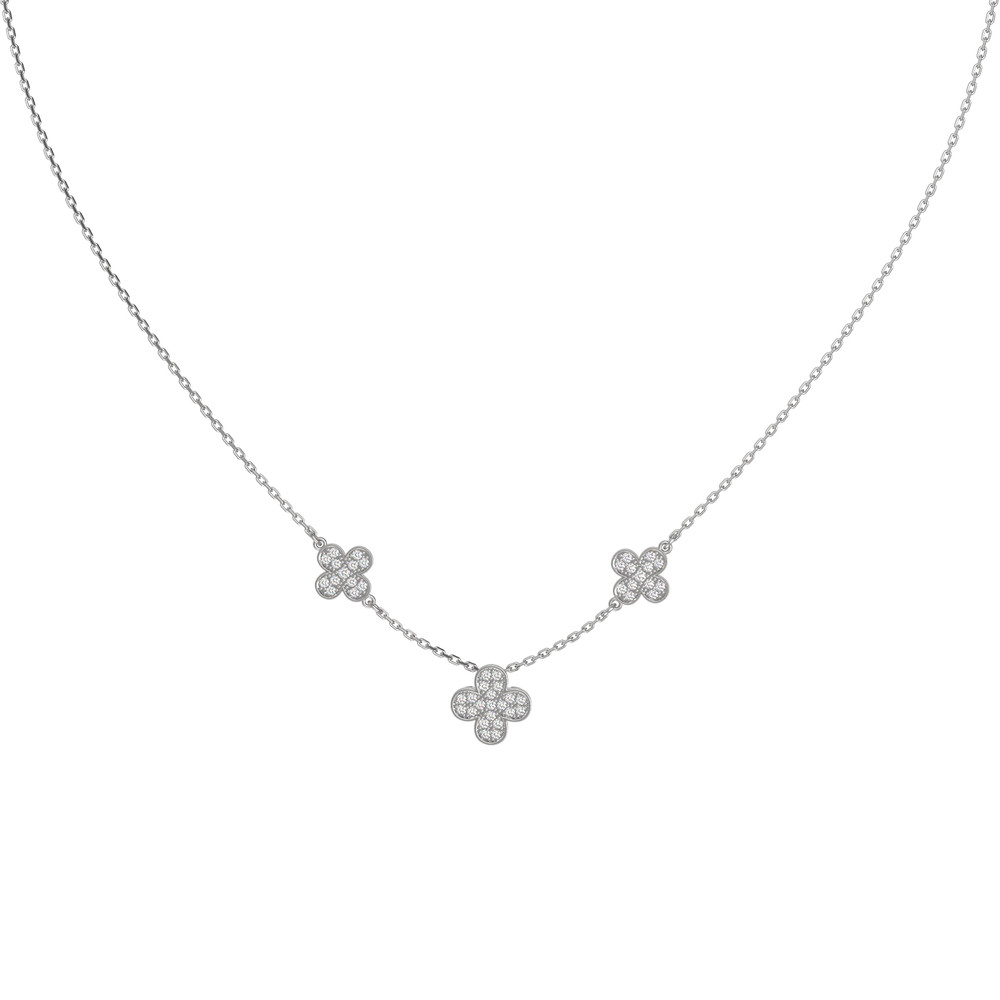 Колье из белого золота c бриллиантами