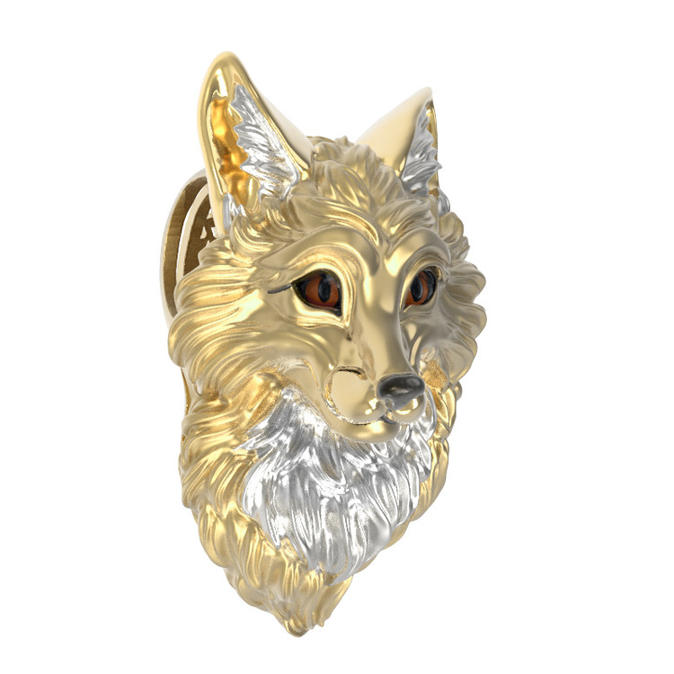 Подвеска из лимонного золота c эмаль