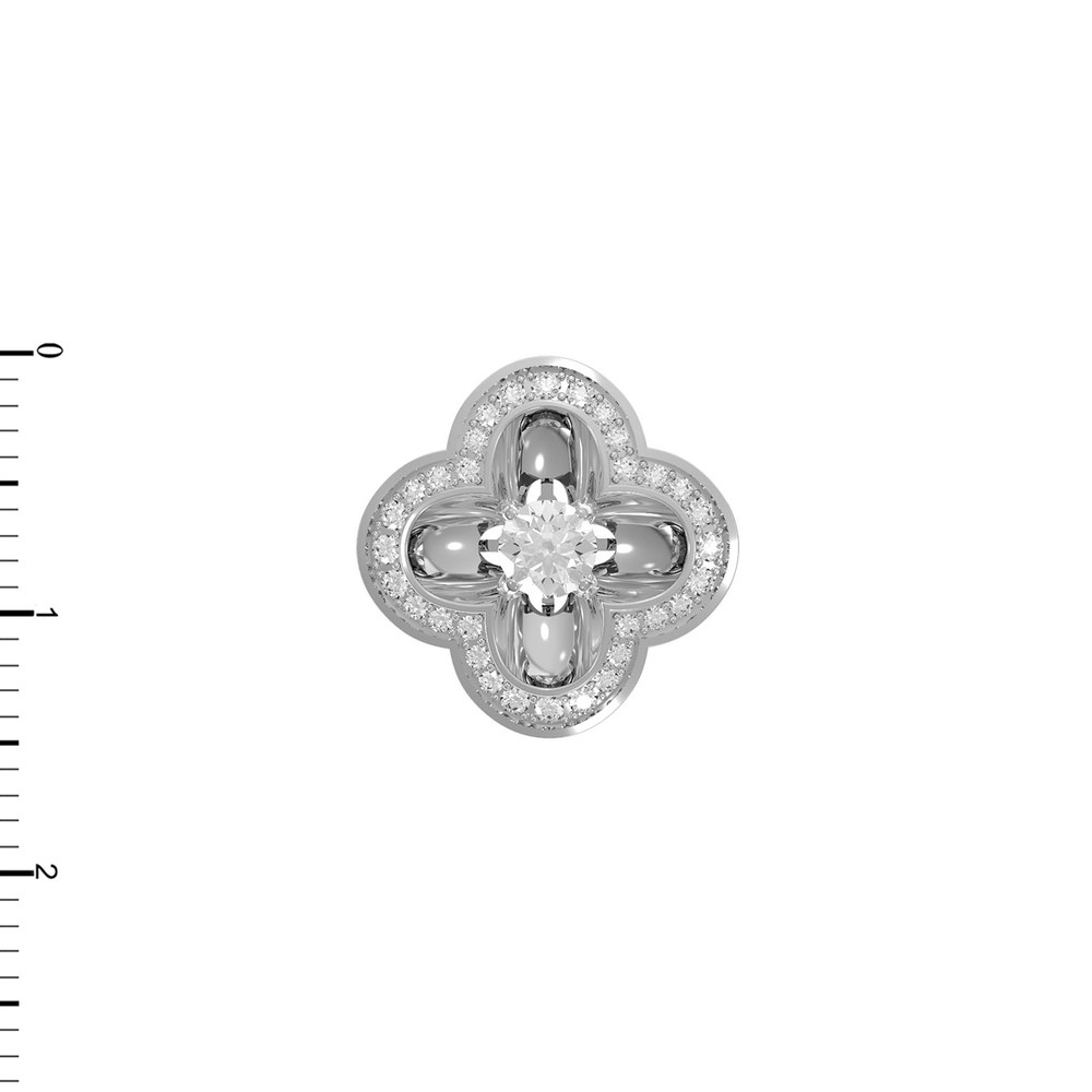 Подвеска из белого золота c бриллиантами