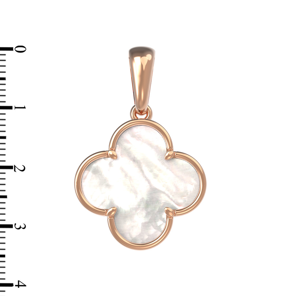 Подвеска из золота c перламутром