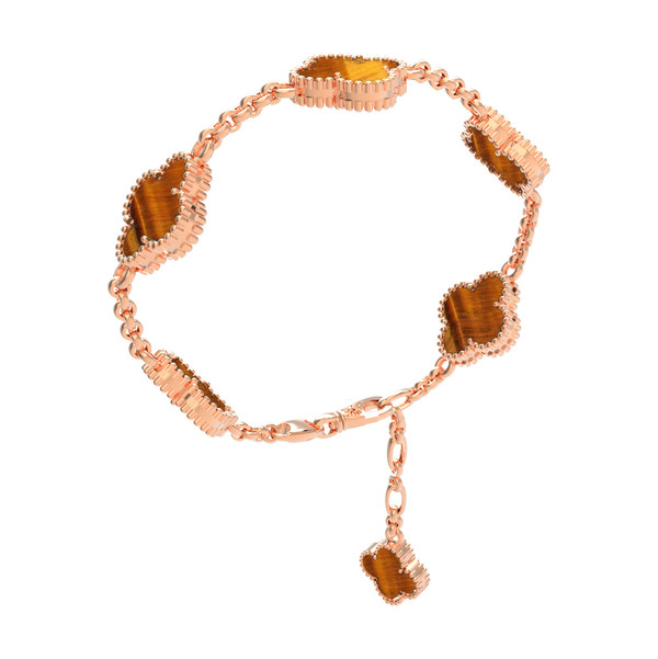 Браслет из золота c тигровым глазом