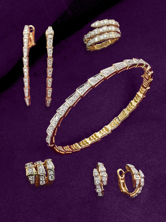 Серьги из золота c бриллиантами