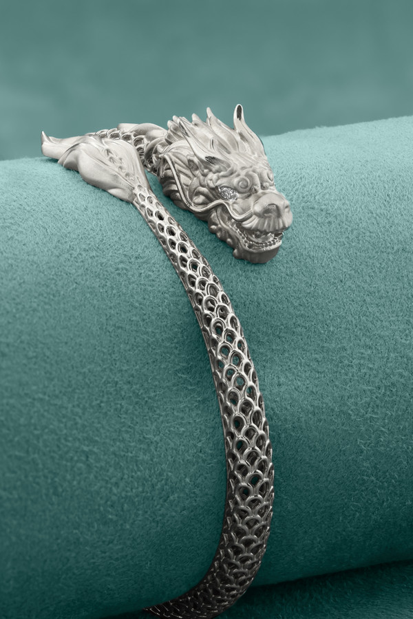 Браслет из белого золота c бриллиантами