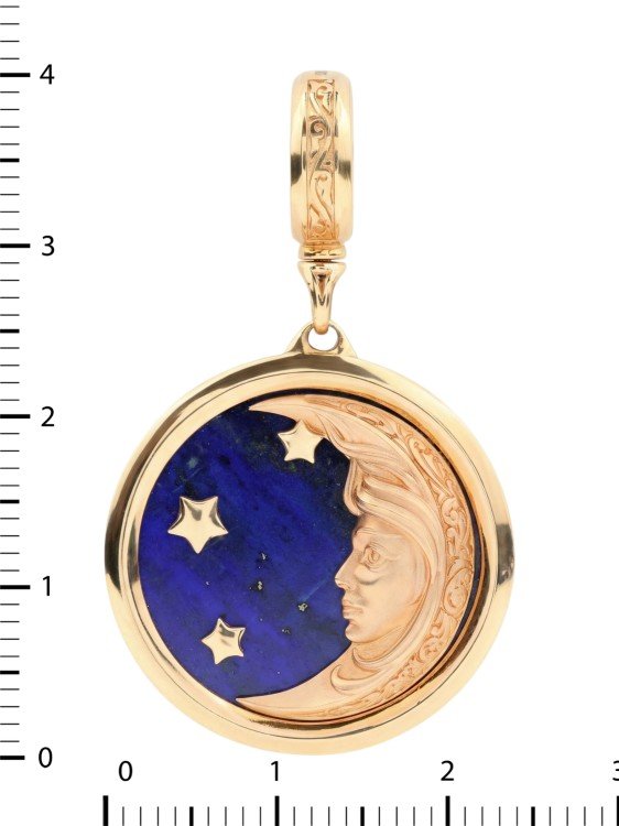 Подвеска из золота c лазуритом