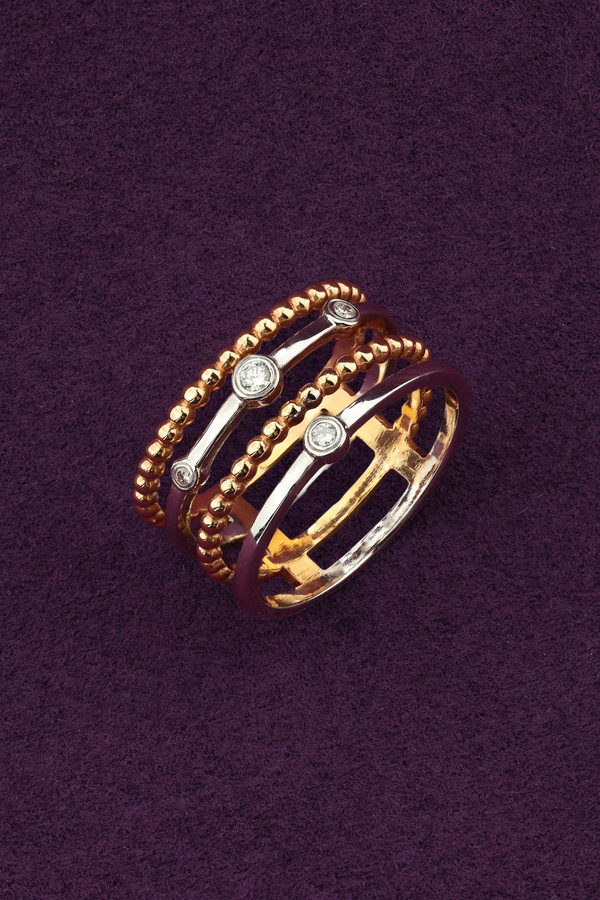 Кольцо из золота c бриллиантами