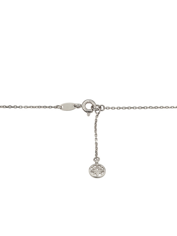 Колье из белого золота c бриллиантами и лазуритом