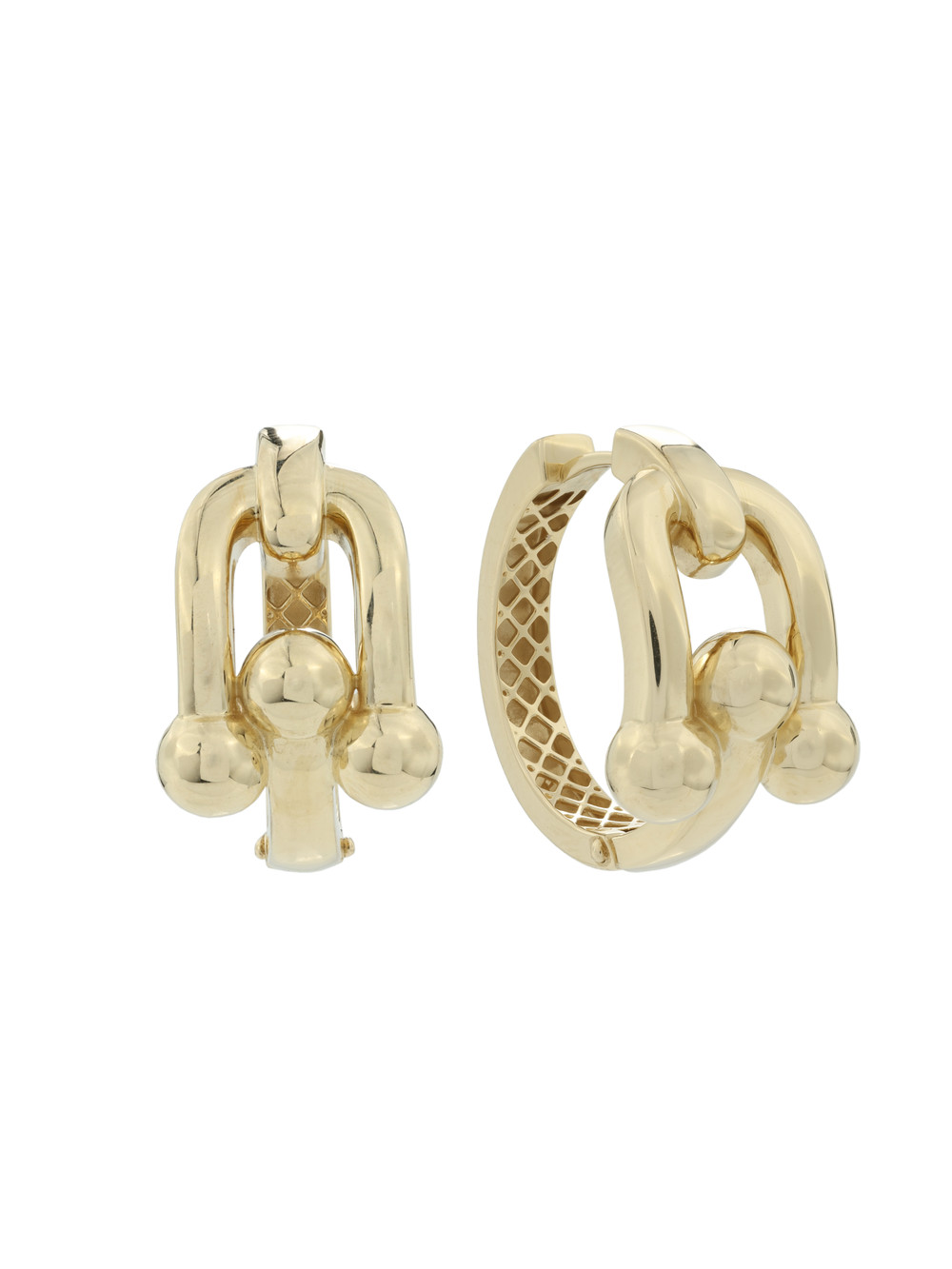 Серьги из лимонного золота