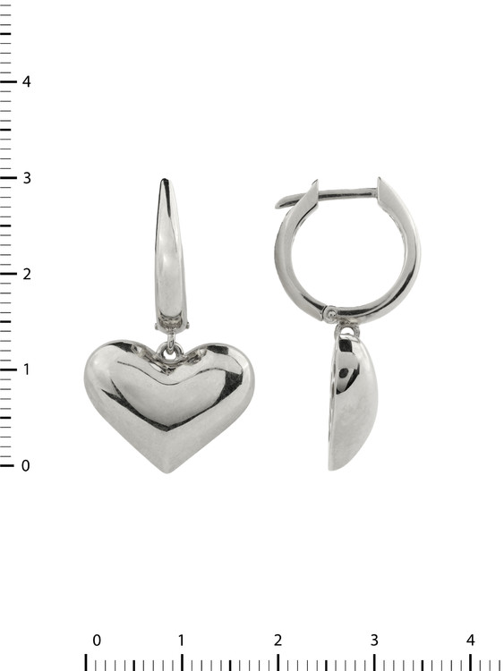 Серьги из белого золота