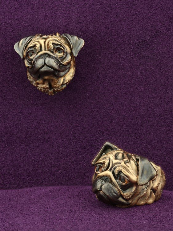 Подвеска из лимонного золота c эмаль