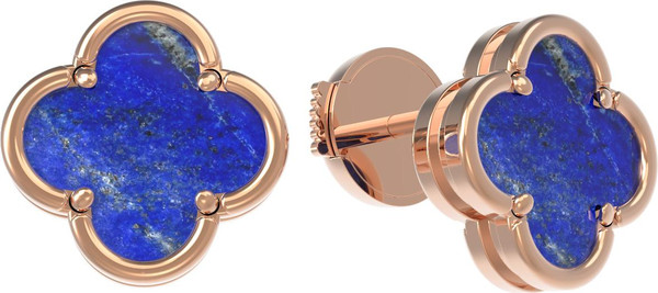 Серьги из золота c лазуритом