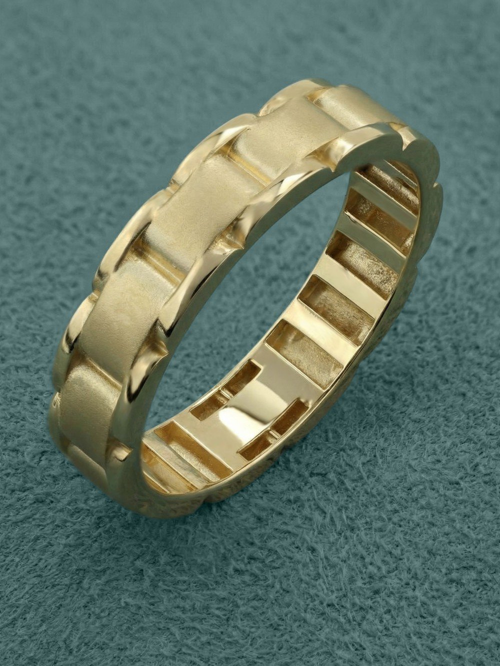 Кольцо из лимонного золота