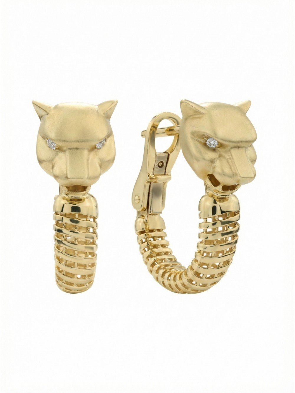 Серьги из лимонного золота c бриллиантами