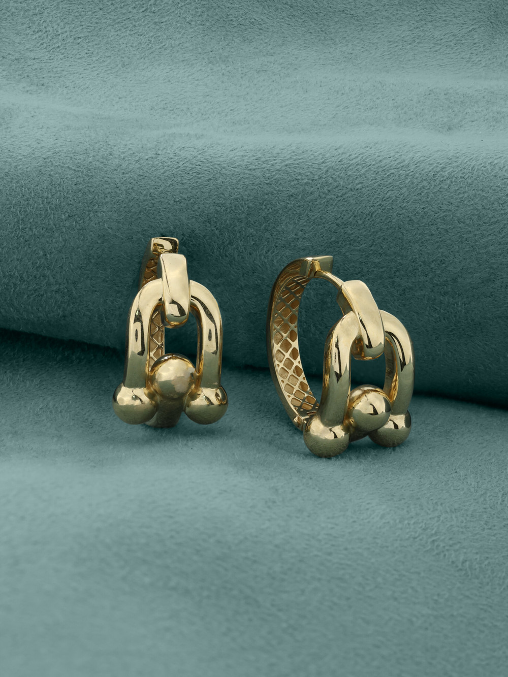 Серьги из лимонного золота